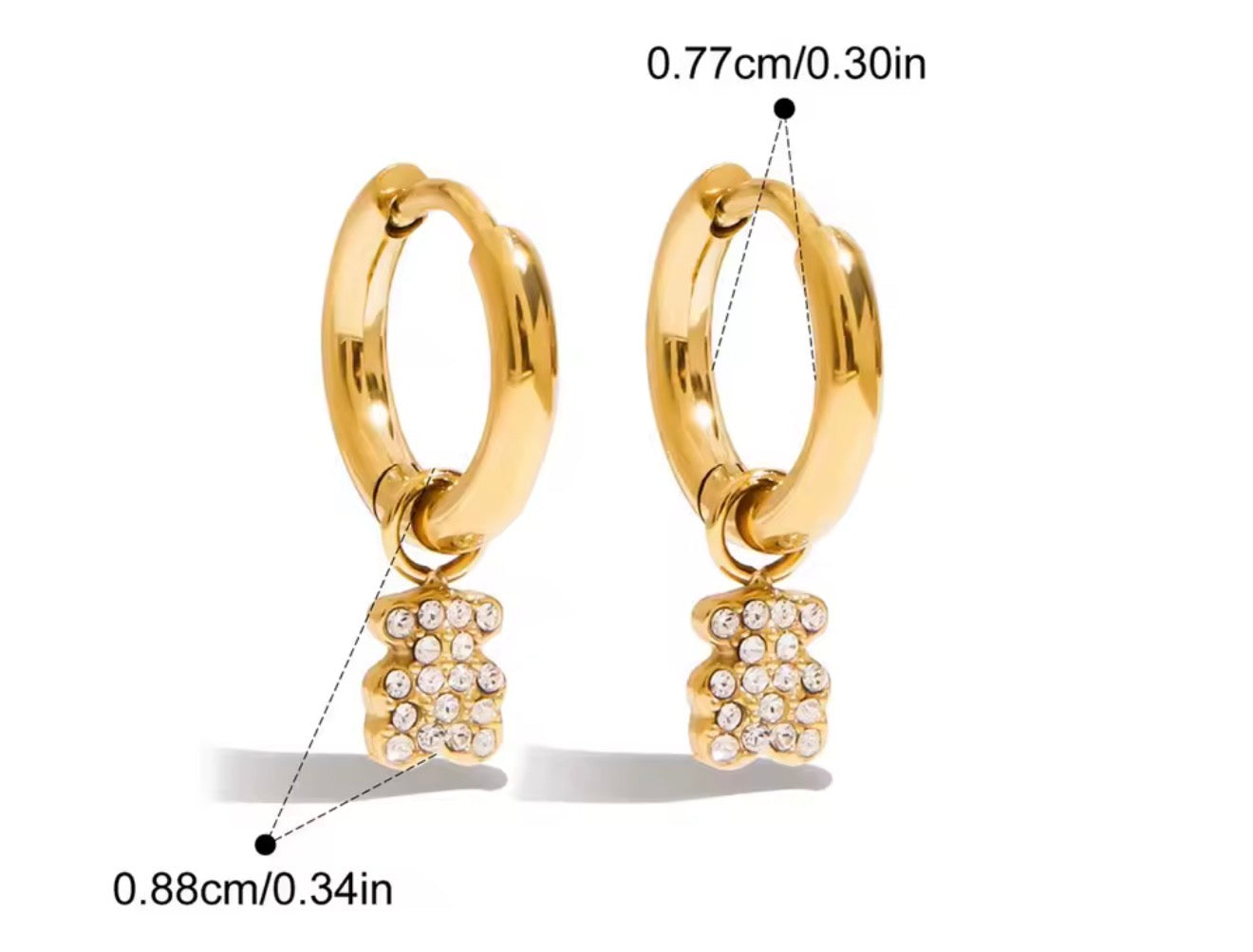 Aretes - PREMIUM | ✨Chapado en oro PVD 18K | 💦 Waterproof