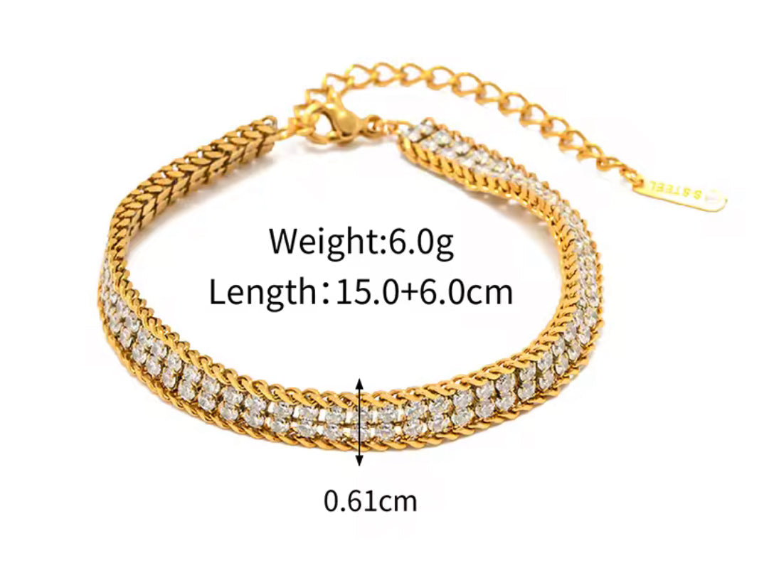 Pulsera - PREMIUM | ✨Chapado en oro PVD 18K | 💦 Waterproof