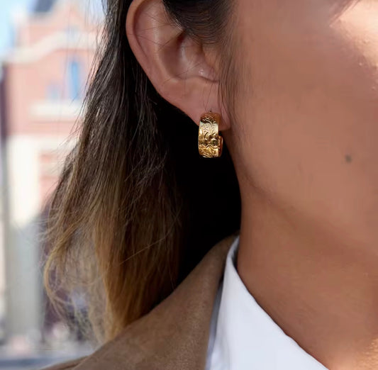 Argollas - PREMIUM | ✨Chapado en oro PVD 18K | 💦 Waterproof