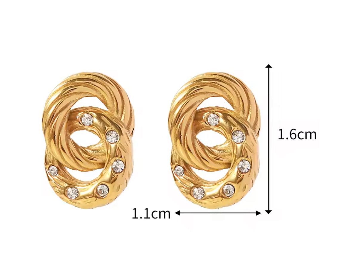 Aretes - PREMIUM | ✨Chapado en oro PVD 18K | 💦 Waterproof