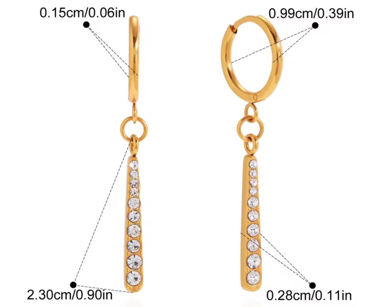 Aretes - PREMIUM | ✨Chapado en oro PVD 18K | 💦 Waterproof