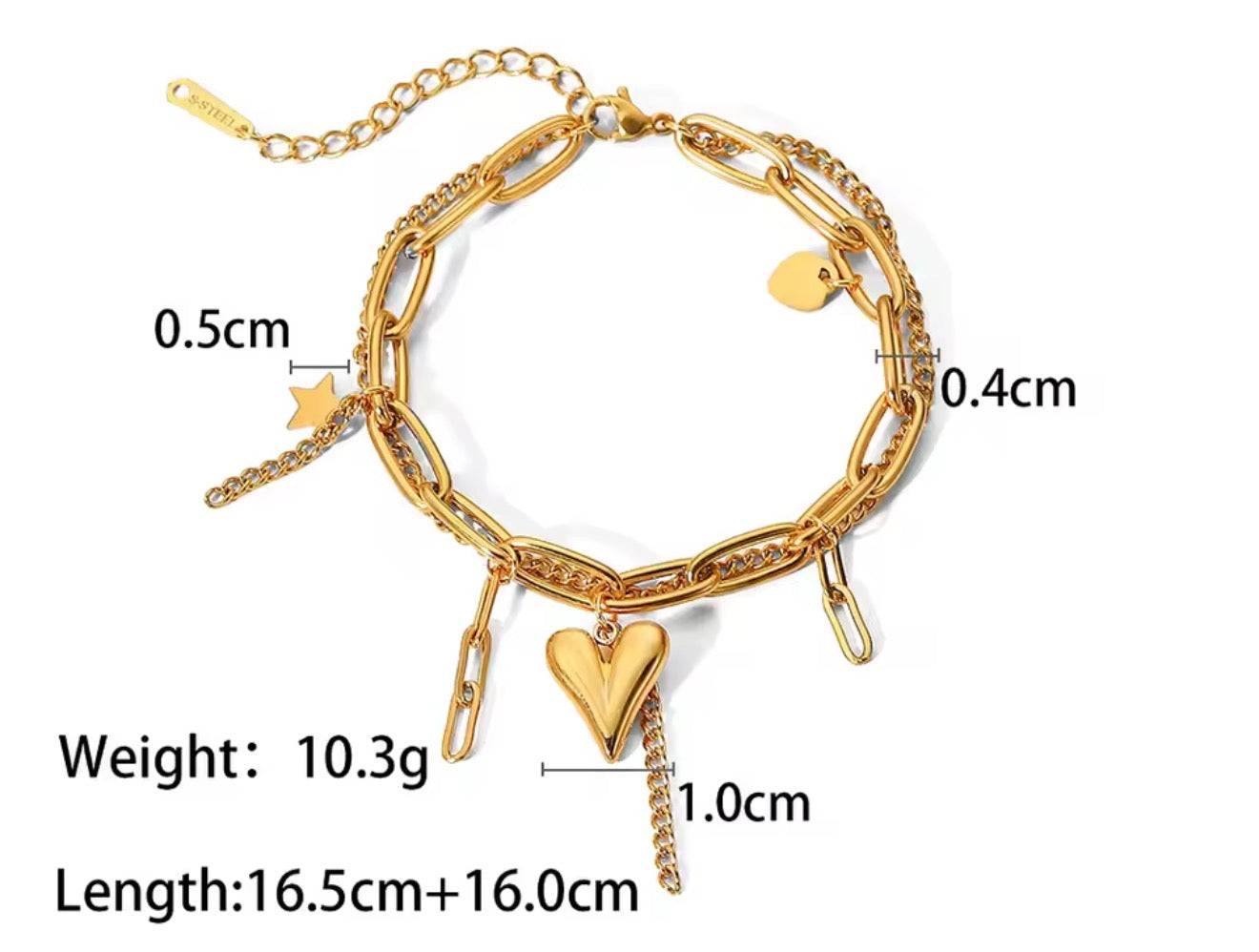 Pulsera - PREMIUM | ✨Chapado en oro PVD 18K | 💦 Waterproof