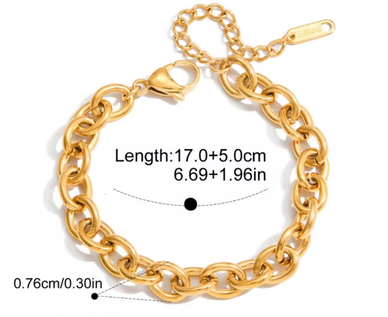 Pulsera - PREMIUM | ✨Chapado en oro PVD 18K | 💦 Waterproof