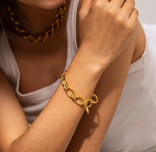 Pulsera - PREMIUM | ✨Chapado en oro PVD 18K | 💦 Waterproof