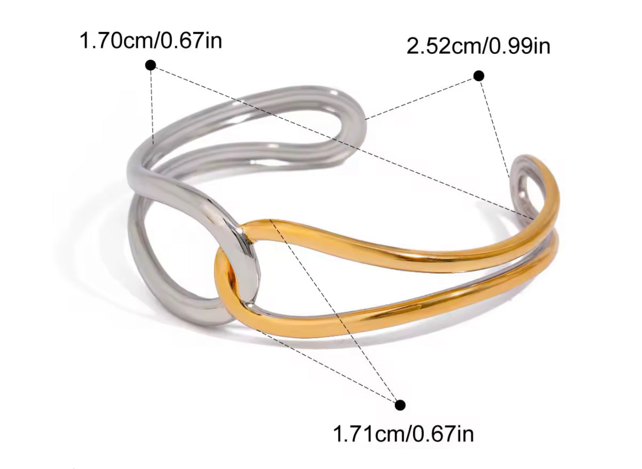 Brazalete - PREMIUM | ✨Chapado en oro PVD 18K | 💦 Waterproof