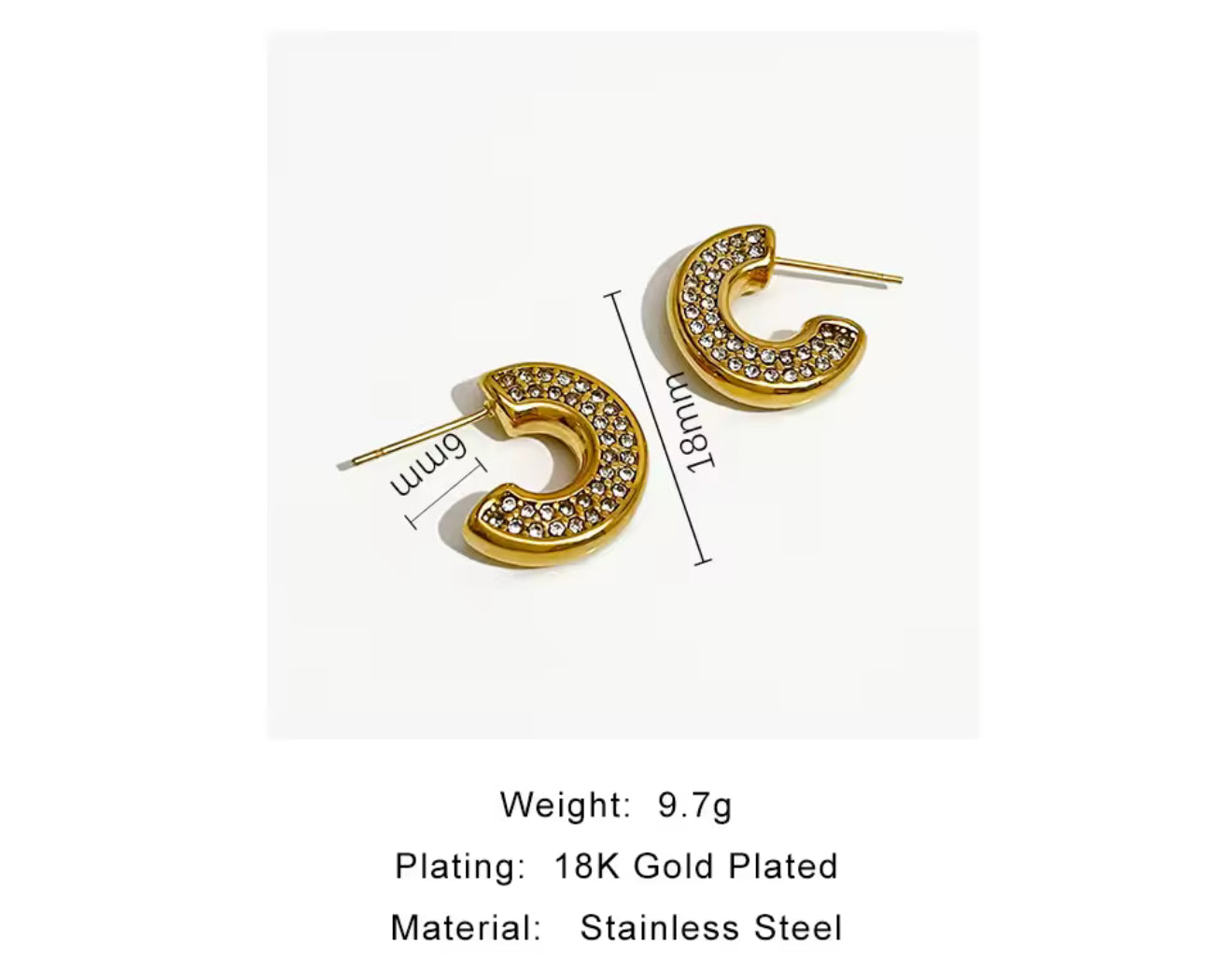 Aretes - TOP | 🛡️Acero inoxidable