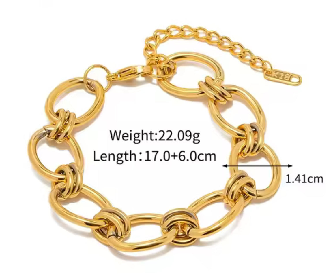 Pulsera - PREMIUM | ✨Chapado en oro PVD 18K | 💦 Waterproof