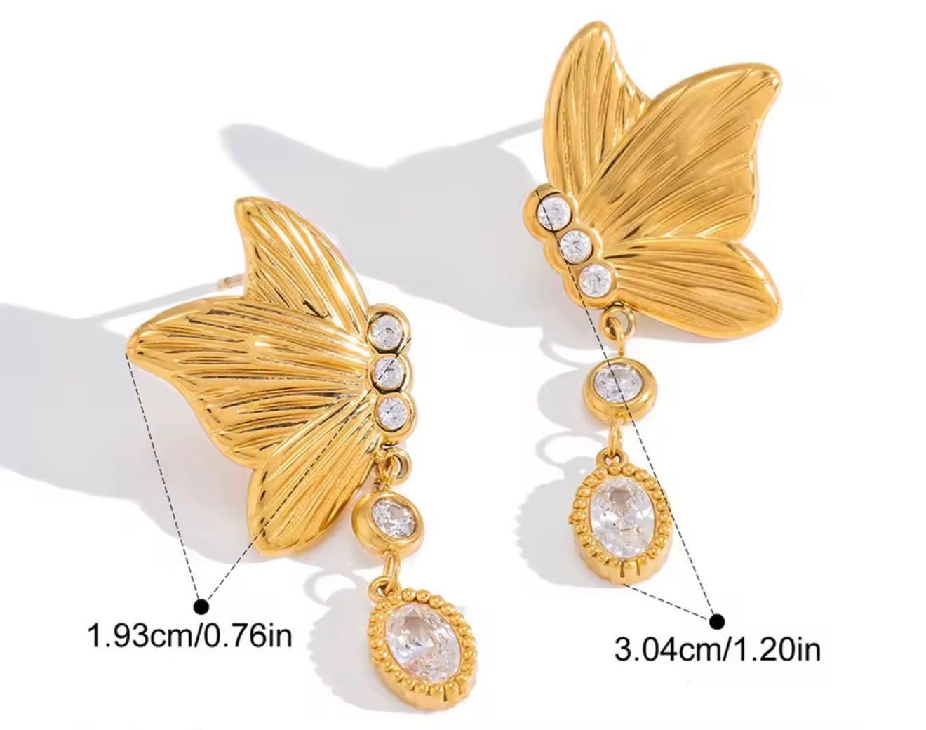 Aretes - PREMIUM | ✨Chapado en oro PVD 18K | 💦 Waterproof
