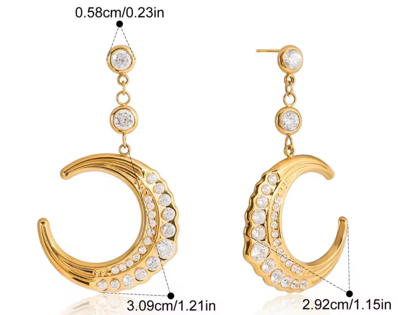 Aretes - PREMIUM | ✨Chapado en oro PVD 18K | 💦 Waterproof