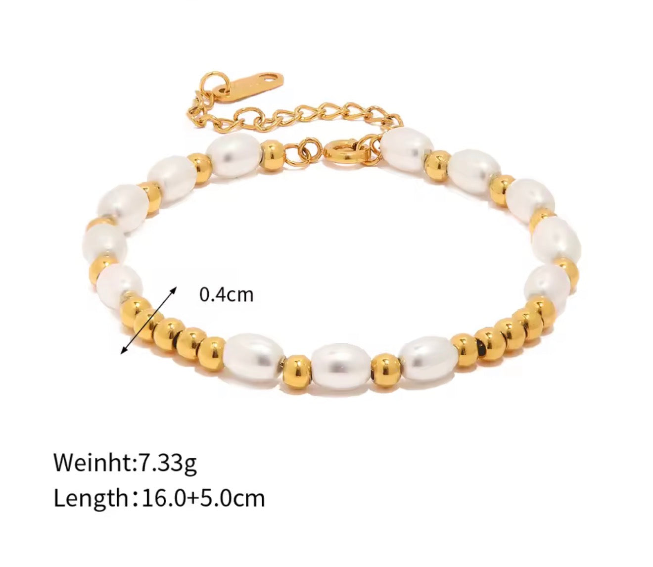 Pulsera - PREMIUM | ✨Chapado en oro PVD 18K | 💦 Waterproof
