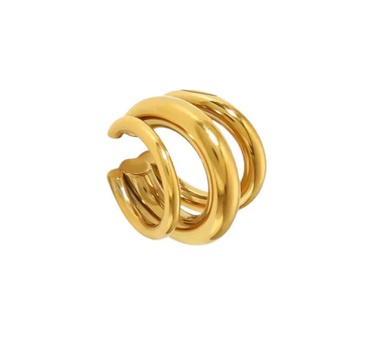Ear cuff - PREMIUM | ✨Chapado en oro PVD 18K | 💦 Waterproof