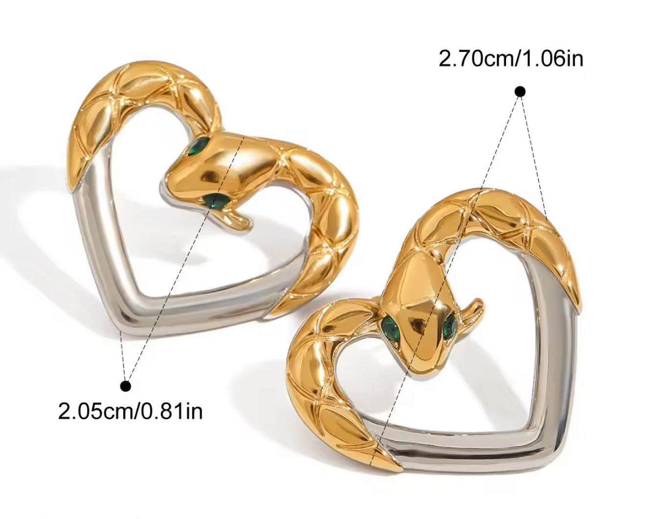 Aretes - PREMIUM | ✨Chapado en oro PVD 18K | 💦 Waterproof