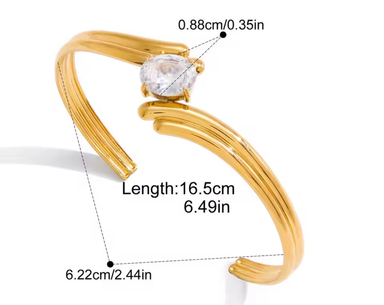 Brazalete - PREMIUM | ✨Chapado en oro PVD 18K | 💦 Waterproof