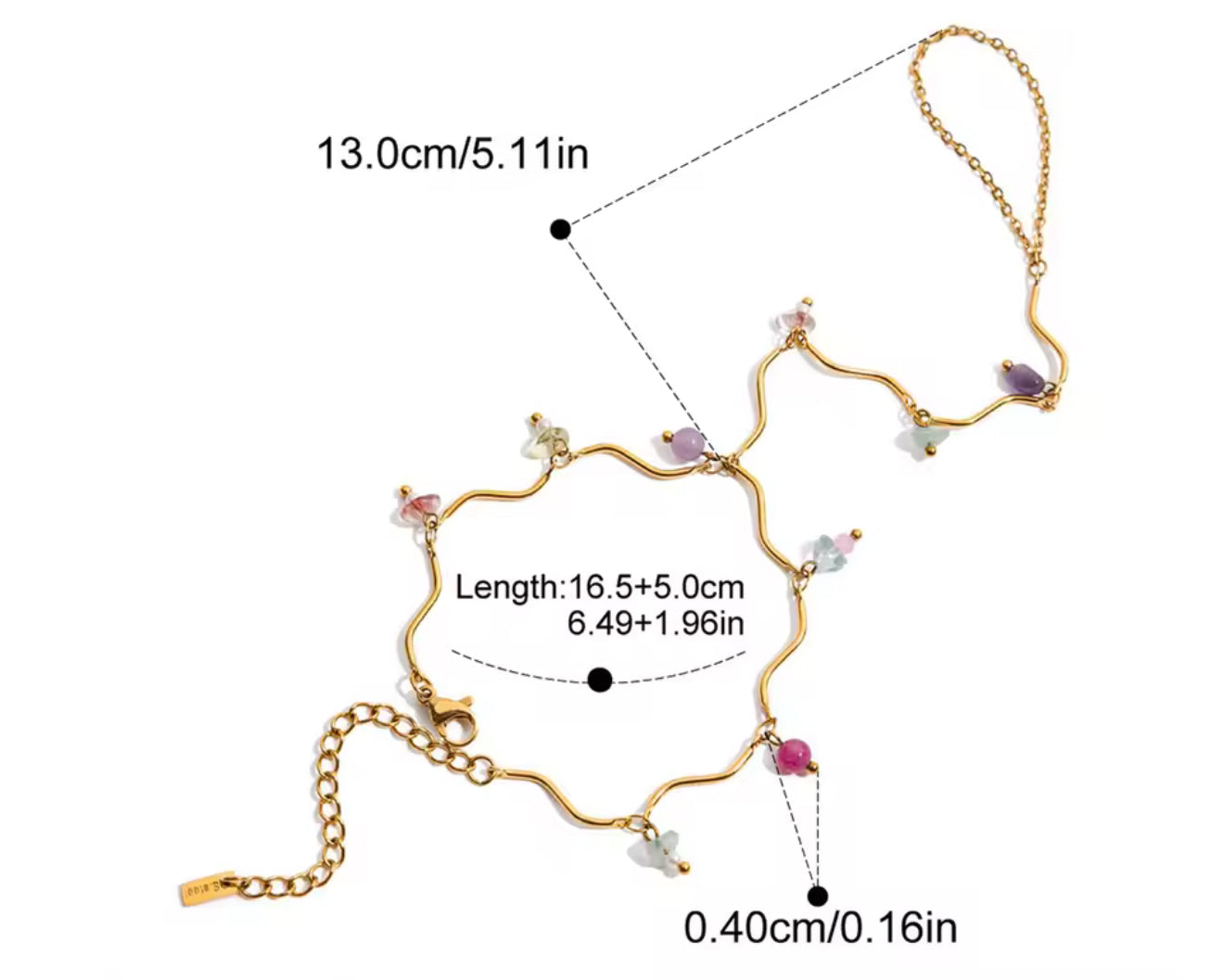 Pulsera con anillo - PREMIUM | ✨Chapado en oro PVD 18K | 💦 Waterproof