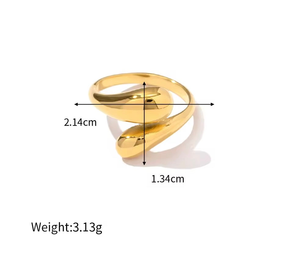 Anillo - PREMIUM | ✨Chapado en oro PVD 18K | 💦 Waterproof