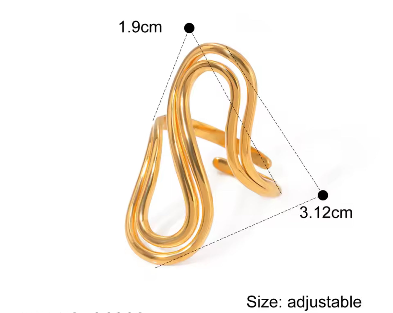 Anillo - PREMIUM | ✨Chapado en oro PVD 18K | 💦 Waterproof