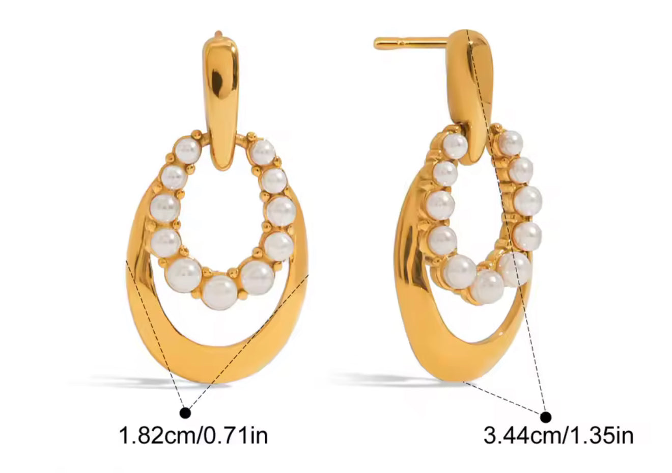 Aretes - PREMIUM | ✨Chapado en oro PVD 18K | 💦 Waterproof