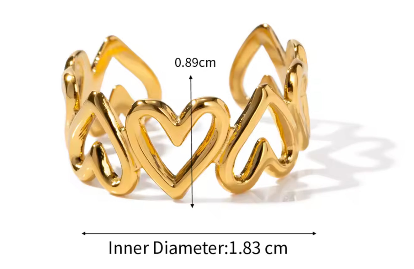 Anillo - PREMIUM | ✨Chapado en oro PVD 18K | 💦 Waterproof