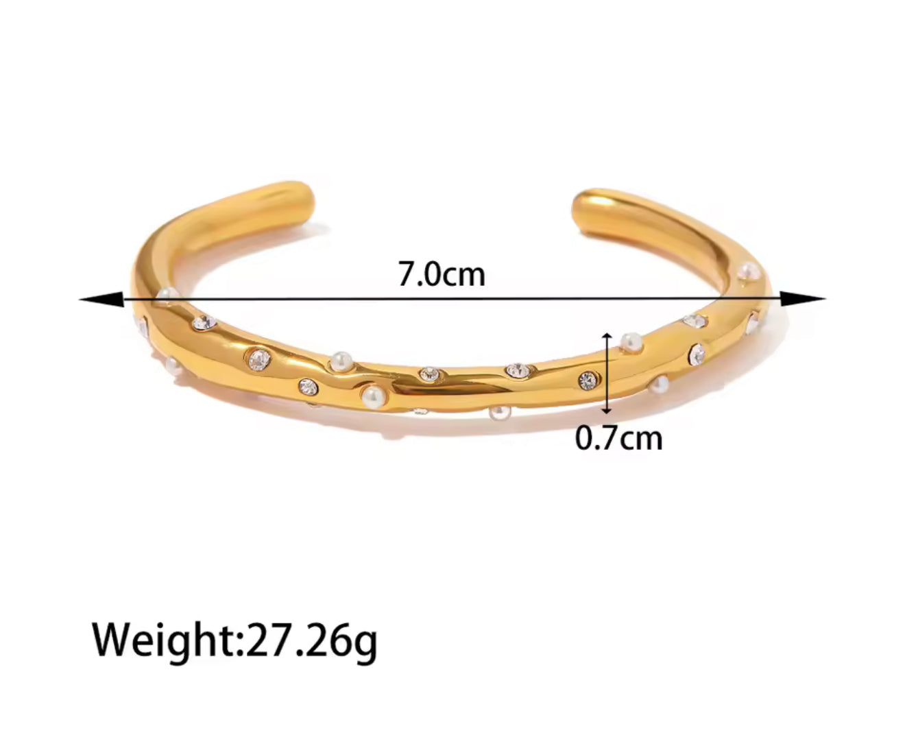 Brazalete - PREMIUM | ✨Chapado en oro PVD 18K | 💦 Waterproof