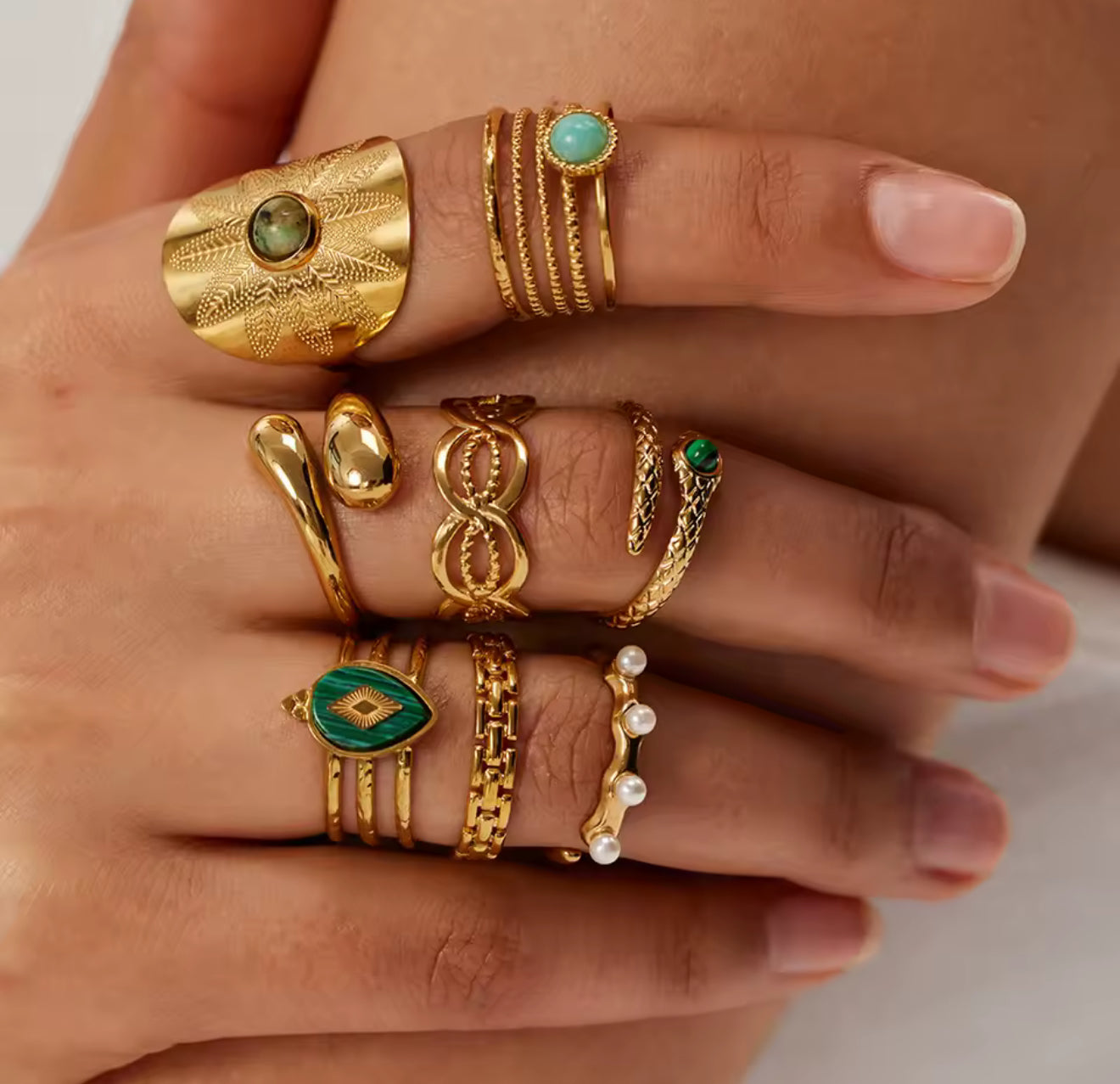 Anillo - PREMIUM | ✨Chapado en oro PVD 18K | 💦 Waterproof