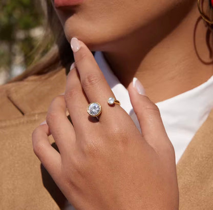 Anillo - PREMIUM | ✨Chapado en oro PVD 18K | 💦 Waterproof
