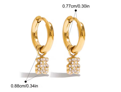 Aretes - PREMIUM | ✨Chapado en oro PVD 18K | 💦 Waterproof