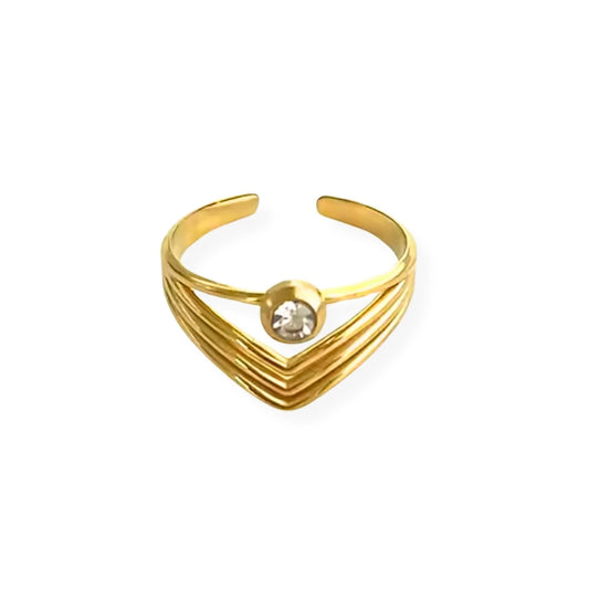 Anillo - PREMIUM | ✨Chapado en oro PVD 18K | 💦 Waterproof