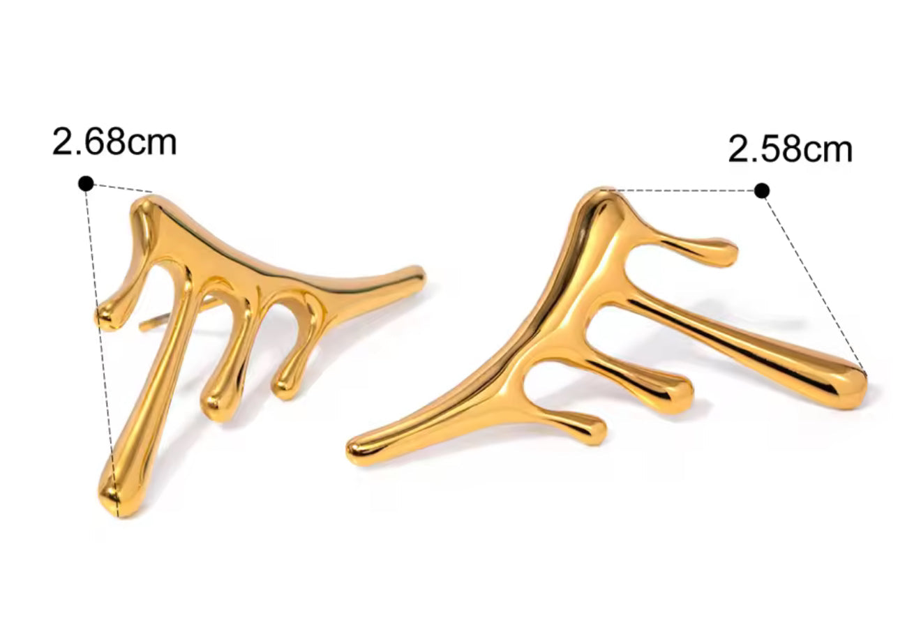 Aretes - PREMIUM | ✨Chapado en oro PVD 18K | 💦 Waterproof