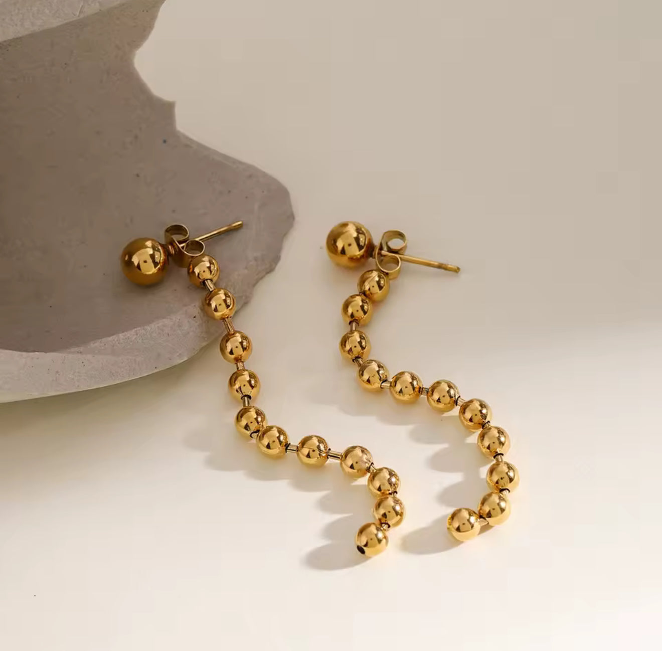 Aretes - PREMIUM | ✨Chapado en oro PVD 18K | 💦 Waterproof