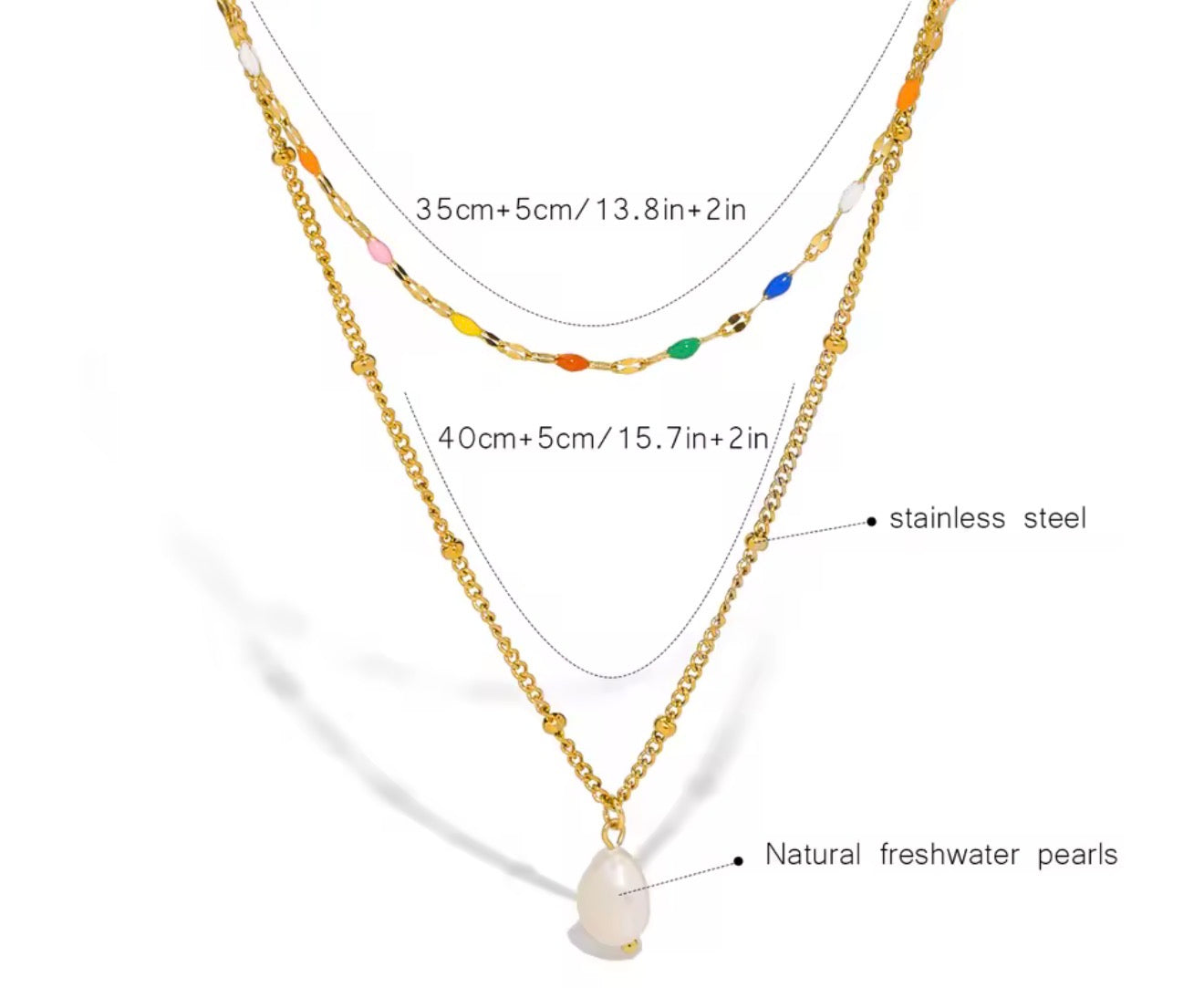 Collar - PREMIUM | ✨Chapado en PVD | 💦 Waterproof