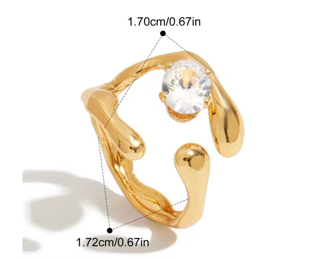 Anillo - PREMIUM | ✨Chapado en oro PVD 18K | 💦 Waterproof