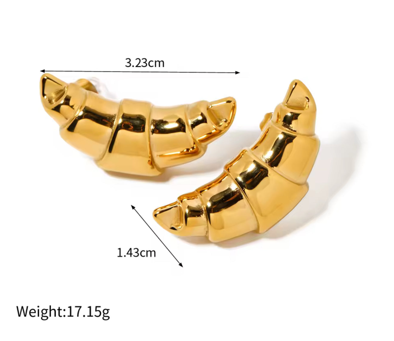 Aretes - PREMIUM | ✨Chapado en oro PVD 18K | 💦 Waterproof