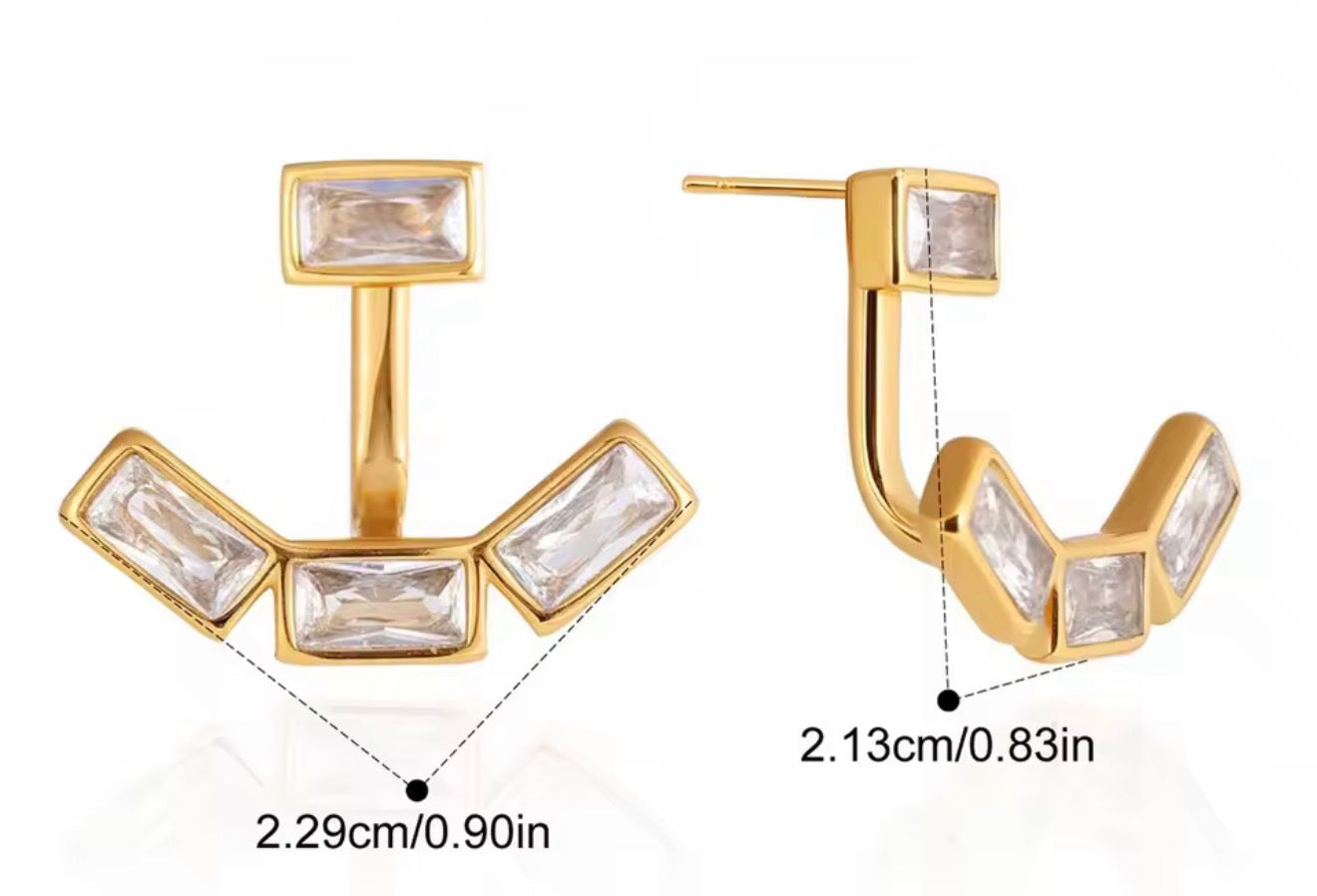 Aretes - PREMIUM | ✨Chapado en oro PVD 18K | 💦 Waterproof