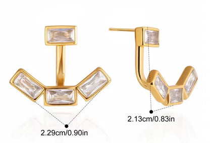 Aretes - PREMIUM | ✨Chapado en oro PVD 18K | 💦 Waterproof