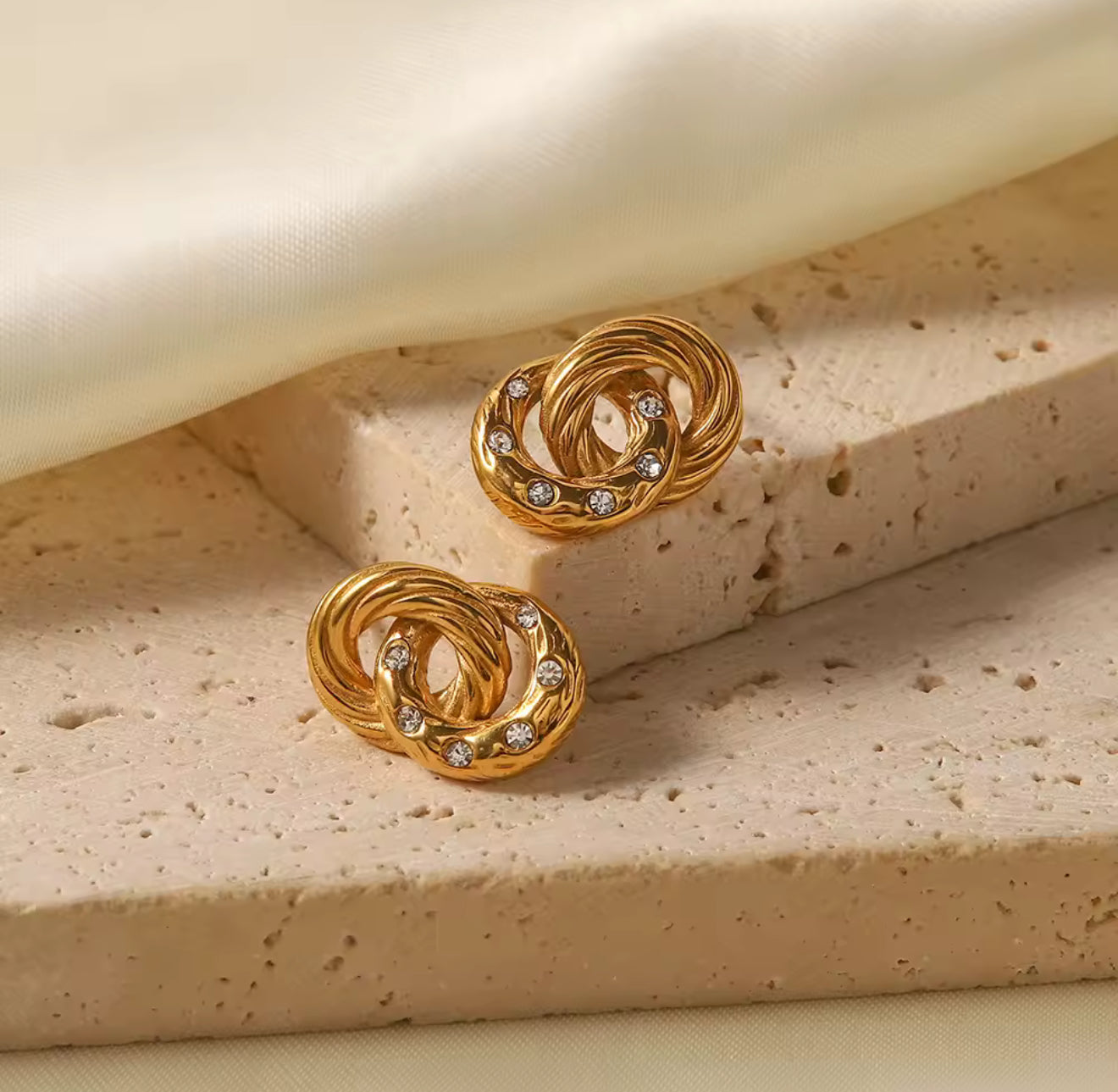 Aretes - PREMIUM | ✨Chapado en oro PVD 18K | 💦 Waterproof