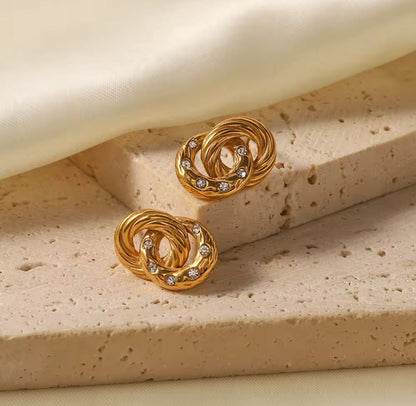 Aretes - PREMIUM | ✨Chapado en oro PVD 18K | 💦 Waterproof