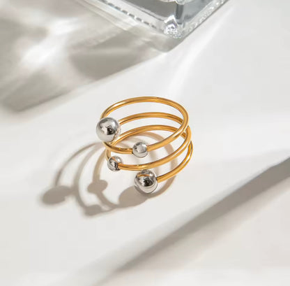 Anillo - PREMIUM | ✨Chapado en oro PVD 18K | 💦 Waterproof