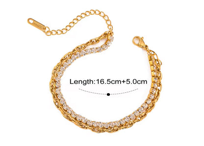 Pulsera - PREMIUM | ✨Chapado en oro PVD 18K | 💦 Waterproof