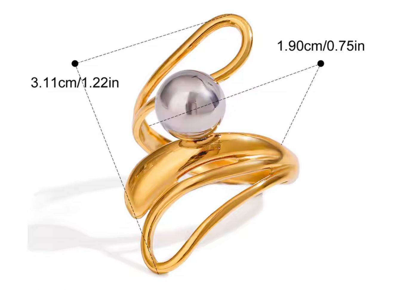 Anillo - PREMIUM | ✨Chapado en oro PVD 18K | 💦 Waterproof