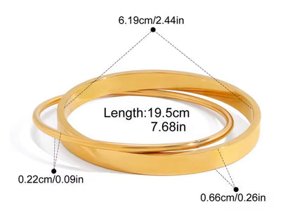 Brazalete - PREMIUM | ✨Chapado en oro PVD 18K | 💦 Waterproof