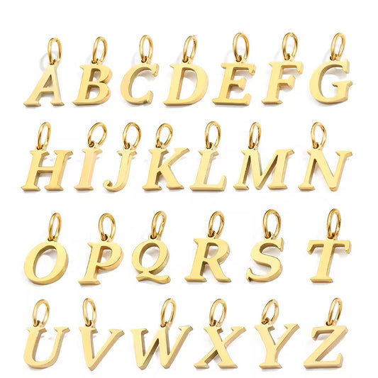 Dije de letra - TOP | 🛡️Acero inoxidable