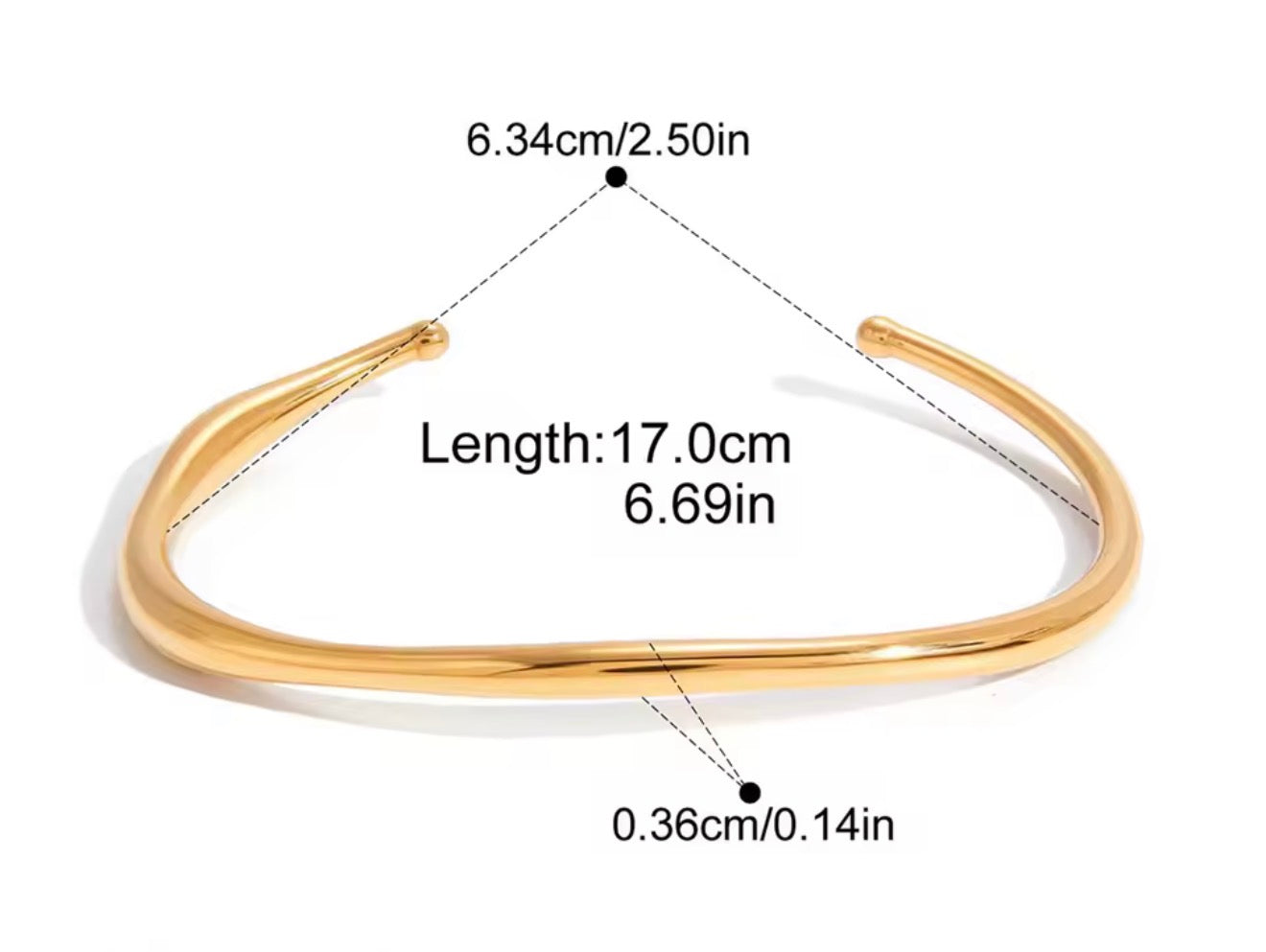 Brazalete - PREMIUM | ✨Chapado en oro PVD 18K | 💦 Waterproof