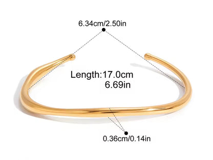 Brazalete - PREMIUM | ✨Chapado en oro PVD 18K | 💦 Waterproof