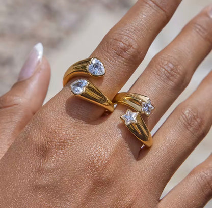 Anillo - PREMIUM | ✨Chapado en oro PVD 18K | 💦 Waterproof