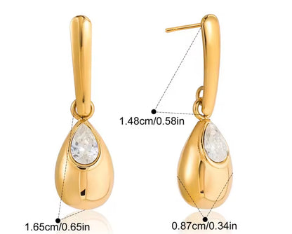 Aretes - PREMIUM | ✨Chapado en oro PVD 18K | 💦 Waterproof