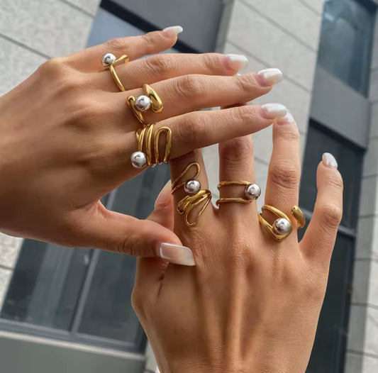 Anillo - PREMIUM | ✨Chapado en oro PVD 18K | 💦 Waterproof