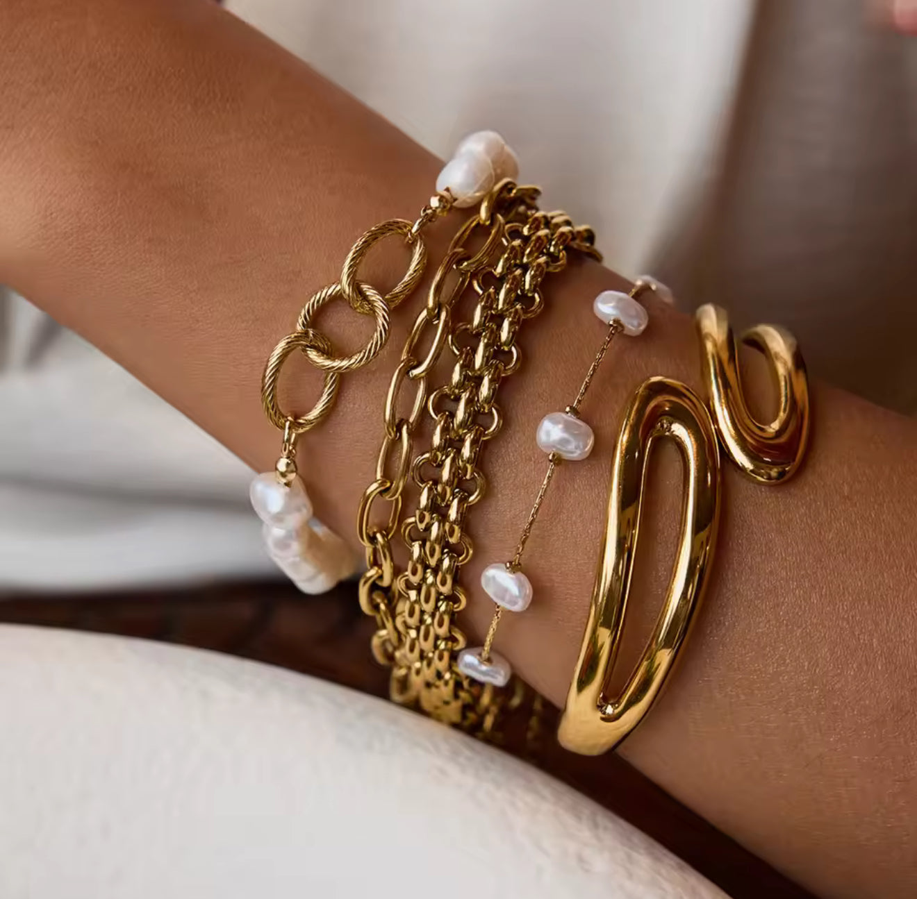 Pulsera - PREMIUM | ✨Chapado en oro PVD 18K | 💦 Waterproof