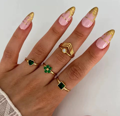 Anillo - PREMIUM | ✨Chapado en oro PVD 18K | 💦 Waterproof