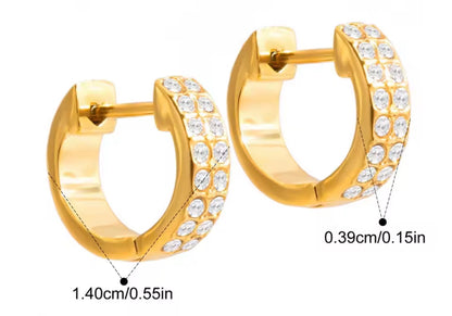 Aretes - PREMIUM | ✨Chapado en oro PVD 18K | 💦 Waterproof