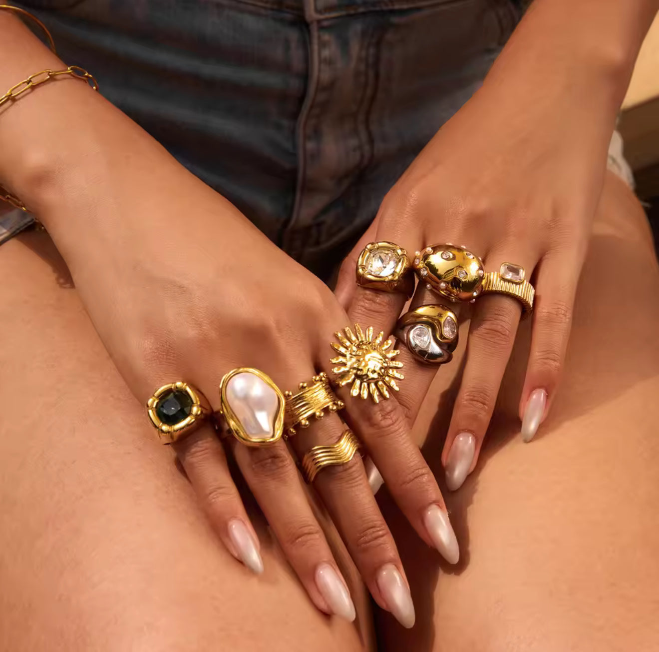 Anillo - PREMIUM | ✨Chapado en oro PVD 18K | 💦 Waterproof